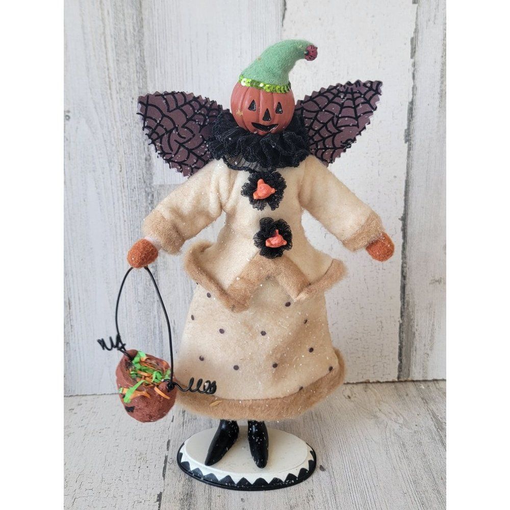 Unique Halloween pumpkin fairy trick‎ or treat doll figure web